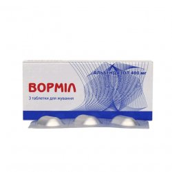 Вормил (аналог Альдазол, Альбендазол) жевательные таблетки 400 мг N3 в Воронеже и области фото